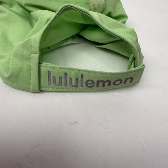 Lululemon Fast And Free Run Hat Mens One Size Lime Green Adjustable *STAINED* - Picture 11 of 11